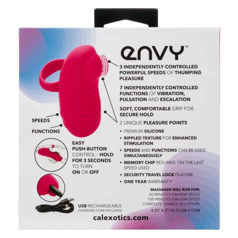 Envy Handheld Thumping Massager - Pink