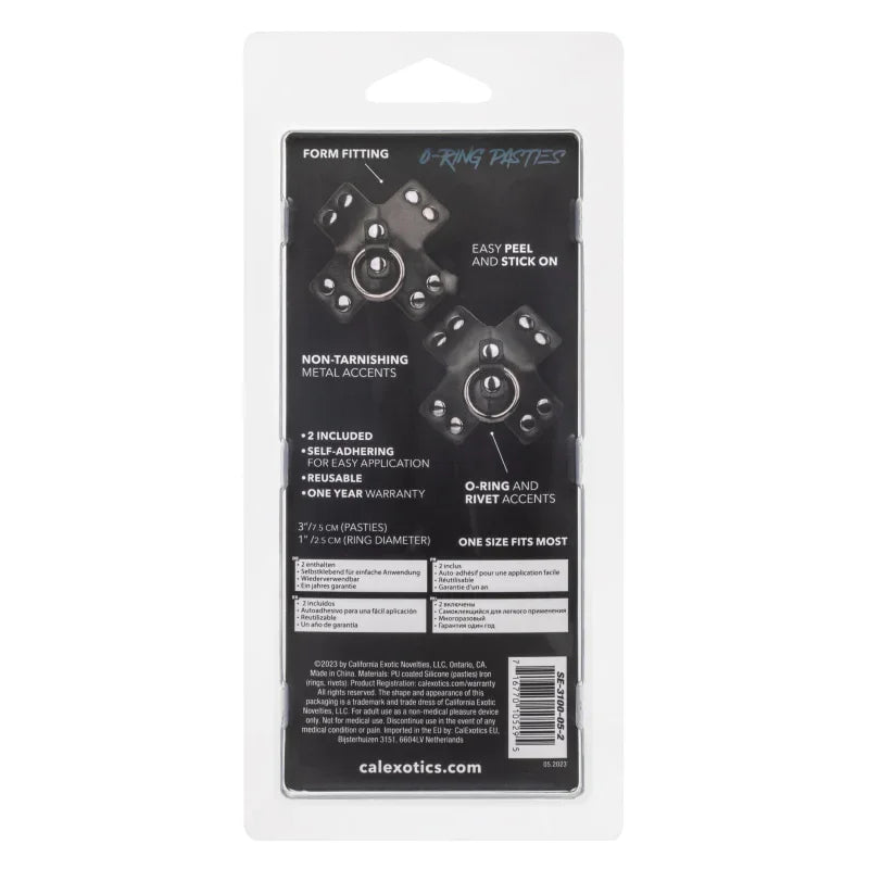 Euphoria Collection O-Ring Pasties - Black - MyPleasure
