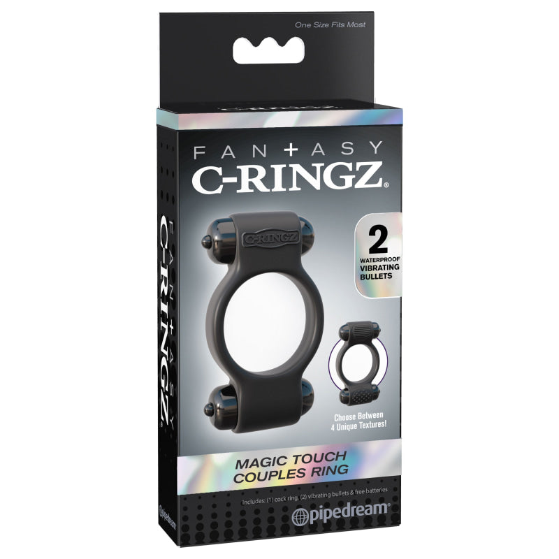 Fantasy C-Ringz Magic Touch Couples Ring - Black