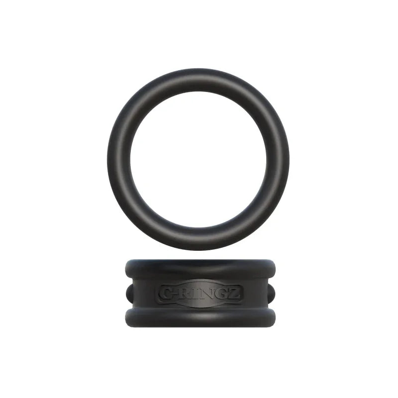 Fantasy C-Ringz Max Width Silicone Rings - Black - MyPleasure