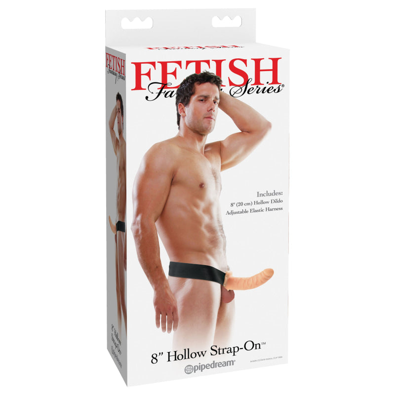 Fetish Fantasy Series 8" Hollow Strap-on - Flesh