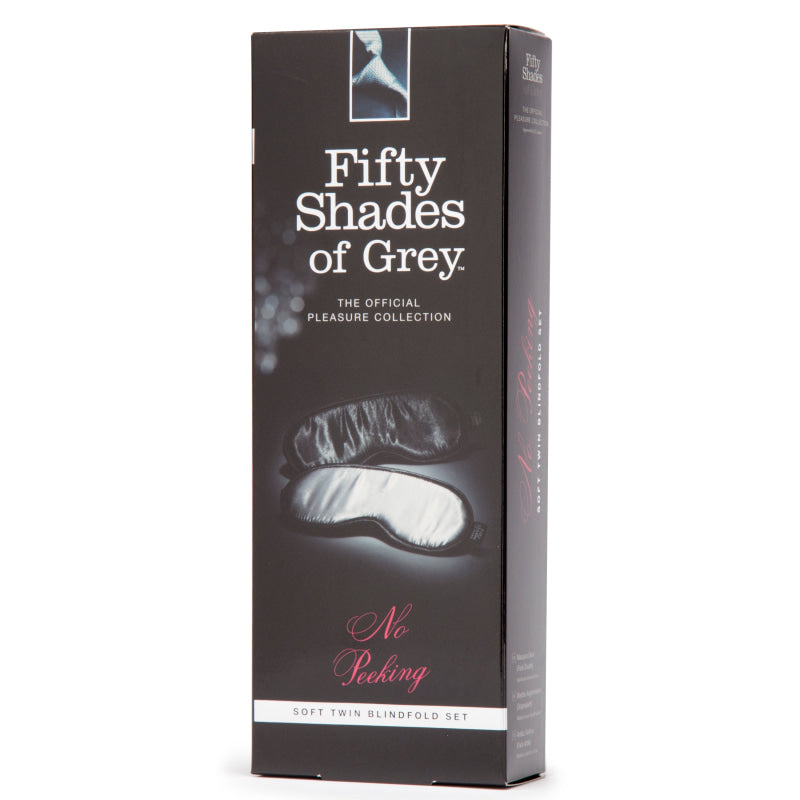 Fifty Shades of Grey No Peeking Soft Twin  Blindfold Set