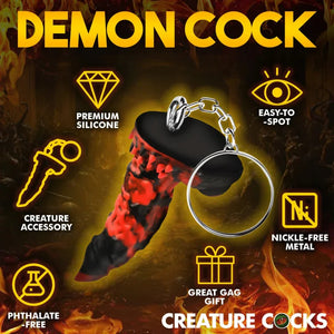 Fire Demon Keychain - Red/black - MyPleasure