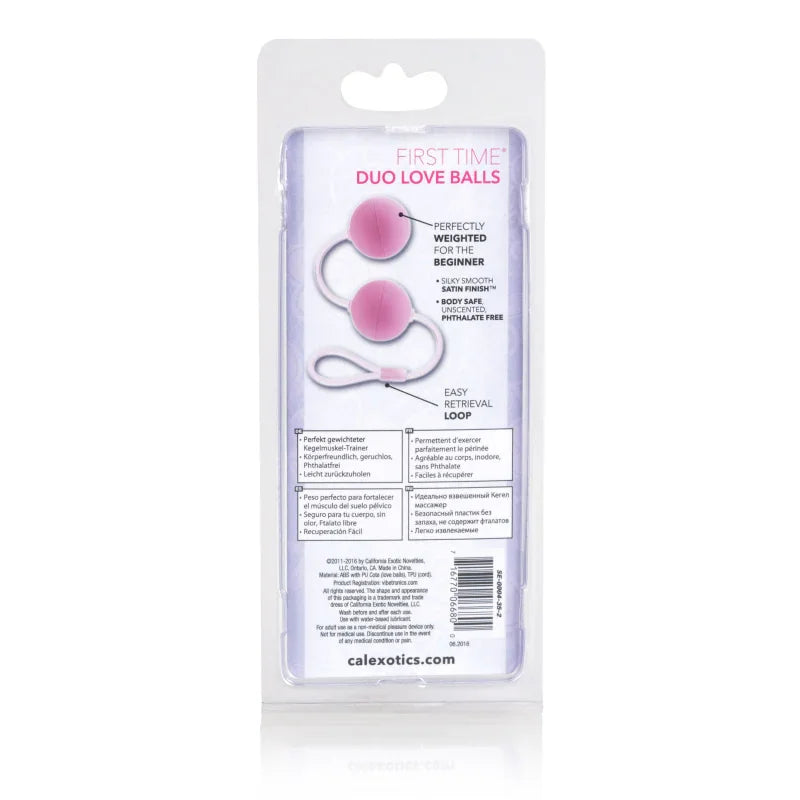 First Time Love Balls Duo Lovers - Pink - MyPleasure