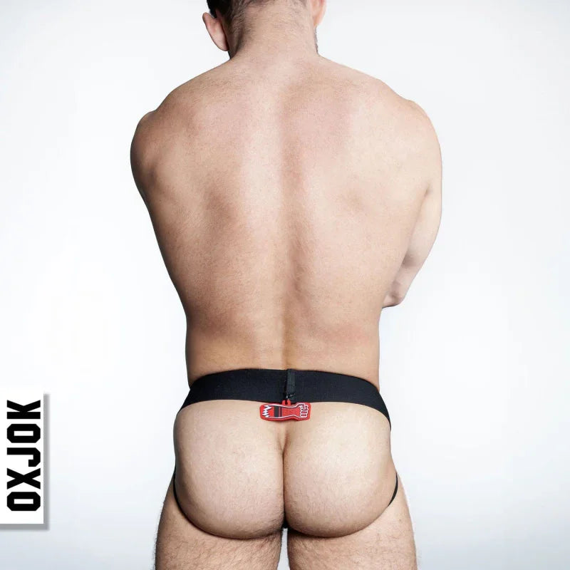 Fisterjock 3d Fist Tagger Jock Black/red Small - MyPleasure
