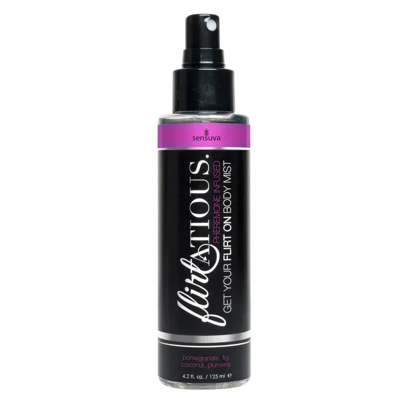 Flirtatious Pheromone Infused Body Mist - Pomegranate, Fig, & Plumeria - 4.2 fl.oz /125ml - MyPleasure
