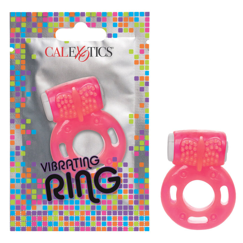 Foil Pack Vibrating Ring - Pink