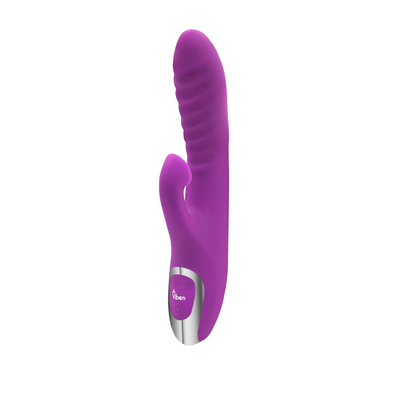 Frenzy - Rabbit Vibe With Clitoral Suction - Berry