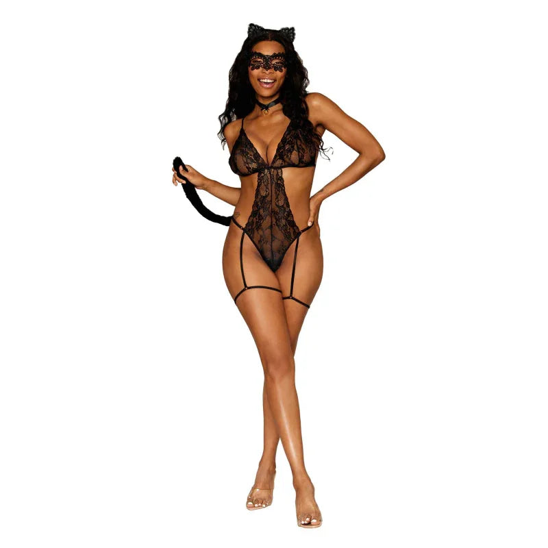 Frisky Kitty - One Size - Black - MyPleasure