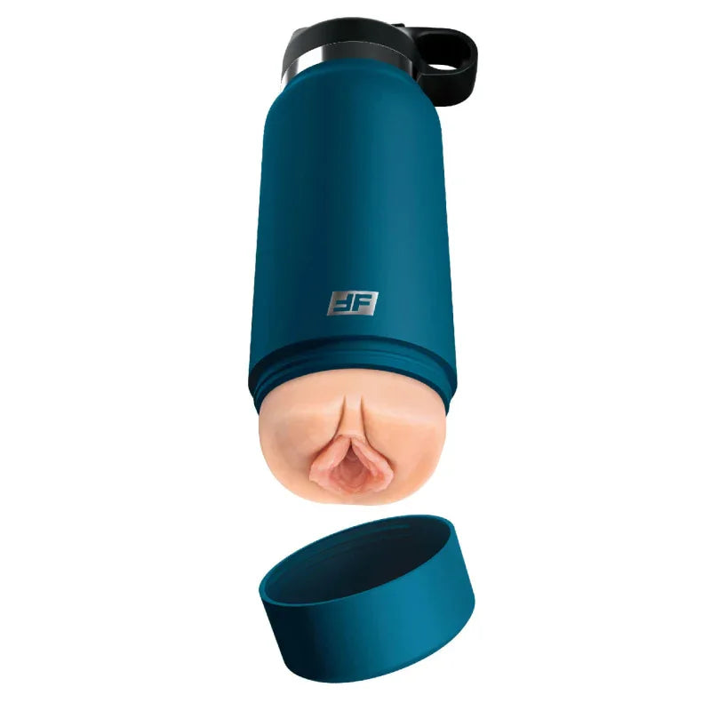 Fuck Flask - Private Pleaser - Blue Bottle - Light - MyPleasure