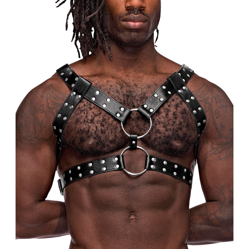 Gemini Leather Harness - One Size - Black