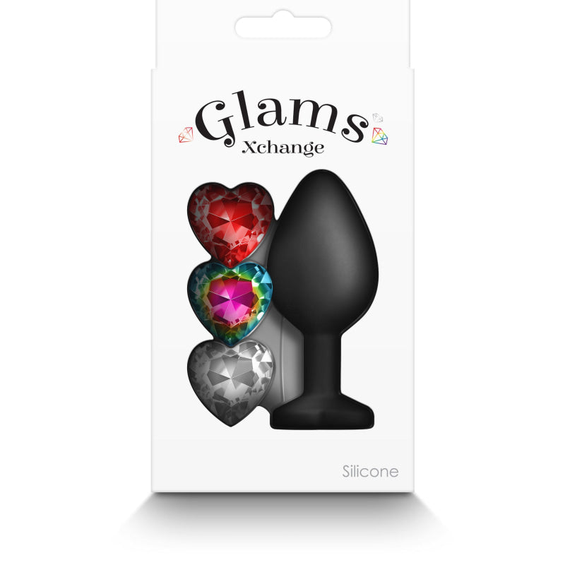 Glams Xchange Heart - Medium - Black