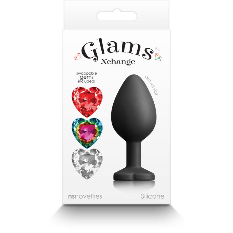 Glams Xchange Heart - Medium - Black