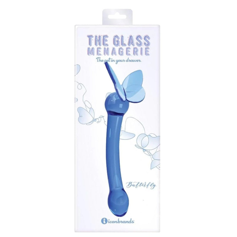 Glass Menagerie - Butterfly Glass G-Spot - Dark Blue