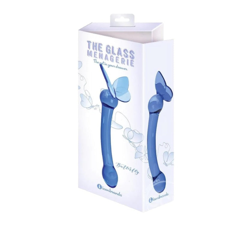 Glass Menagerie - Butterfly Glass G-Spot - Dark Blue