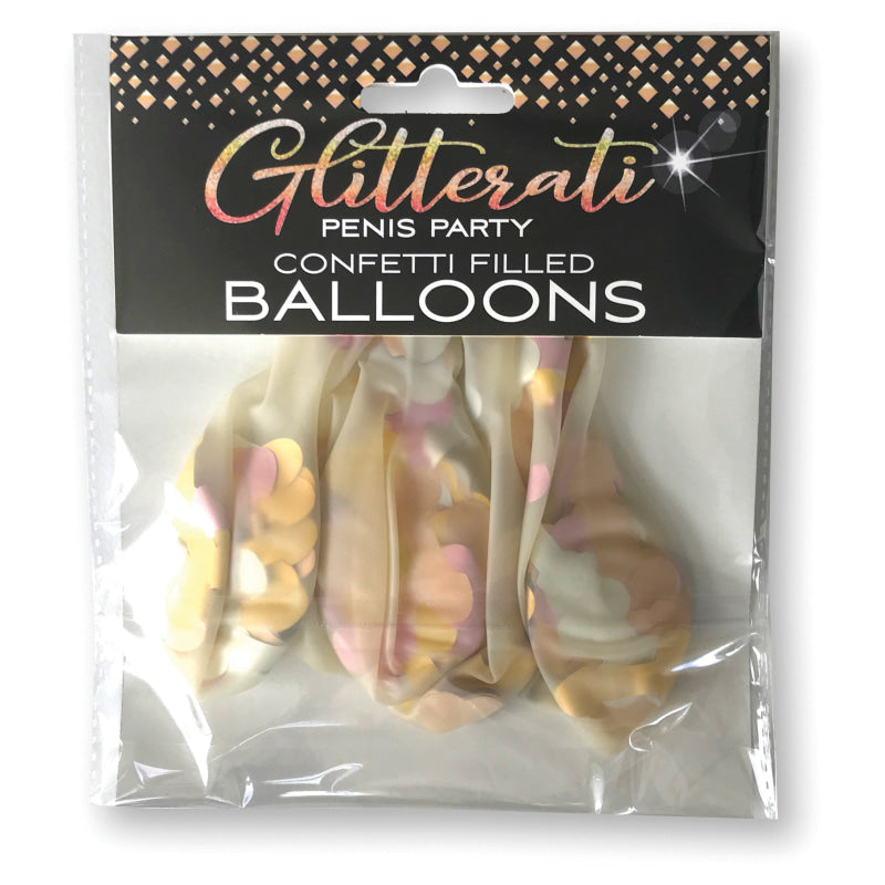 Glitterati Penis Party Confetti Balloon