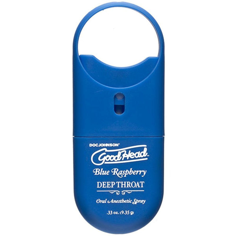 Goodhead - Deep Throat Spray to-Go - Blue  Raspberry - .33 Oz.