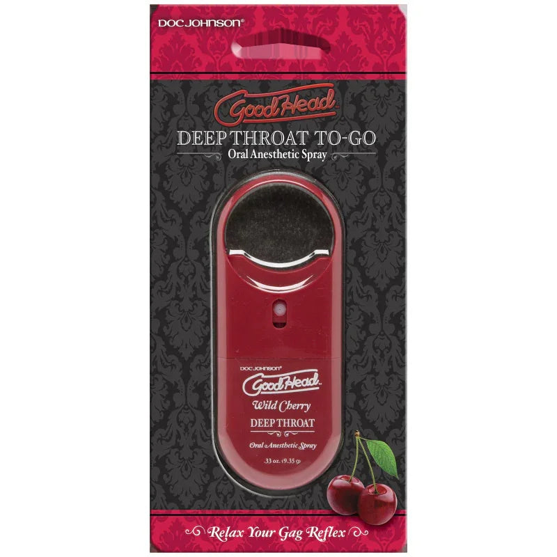 Goodhead to Go Deep Throat Spray - Wild Cherry