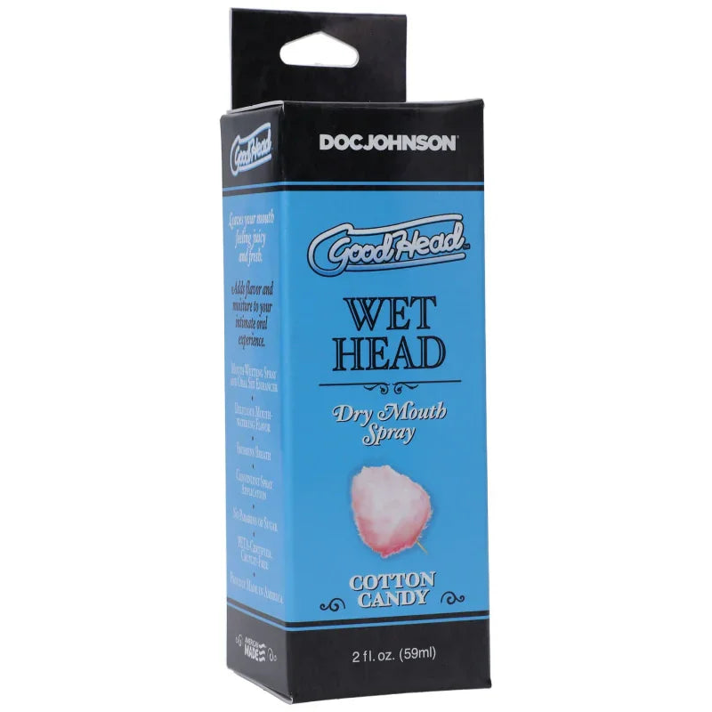 Goodhead - Wet Head - Dry Mouth Spray - Cotton Candy - 2 Fl. Oz. (59ml)