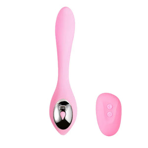 Harmonie Rechargeable Remote Silicone Bendable Vibrator - Pink - MyPleasure