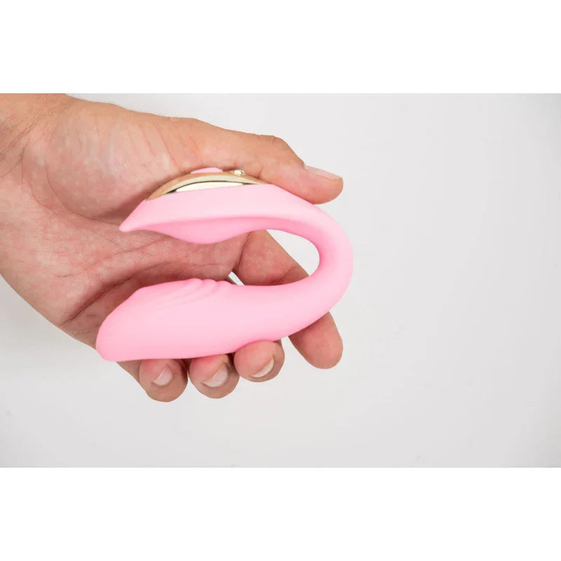Harmonie Rechargeable Remote Silicone Bendable Vibrator - Pink - MyPleasure