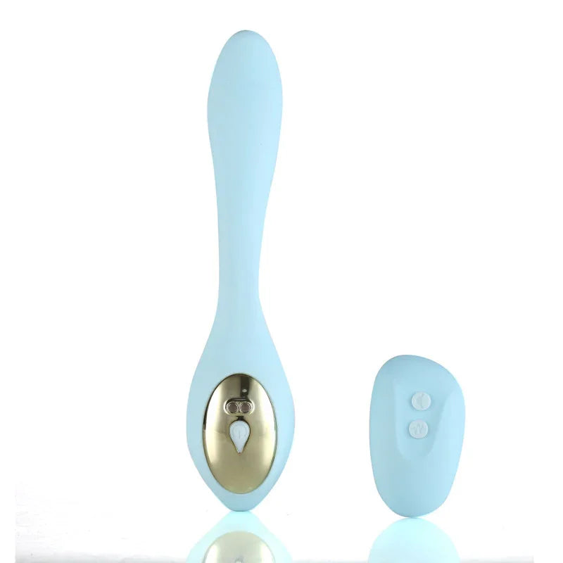 Harmonie Rechargeable Remote Silicone Bendable Vibrator - Teal