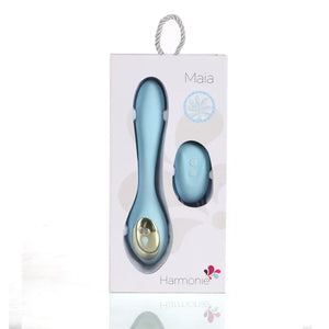 Harmonie Rechargeable Remote Silicone Bendable Vibrator - Teal