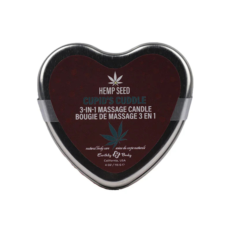 Hemp Seed 3-in-1 Valentines Day Candle - Cupid's Cuddle 4 Oz - MyPleasure