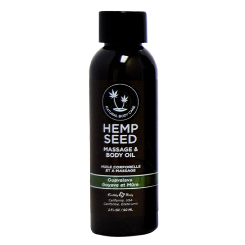 Hemp Seed Massage Oil - 2 Fl. Oz. - Guavalava