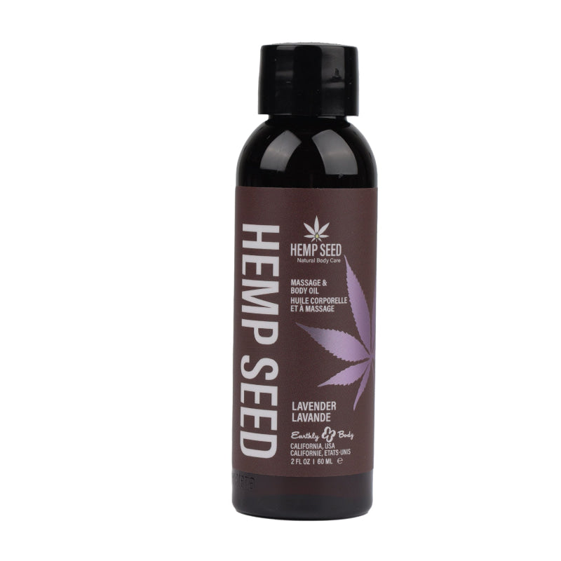 Hemp Seed Massage Oil - 2 Fl. Oz. - Lavender