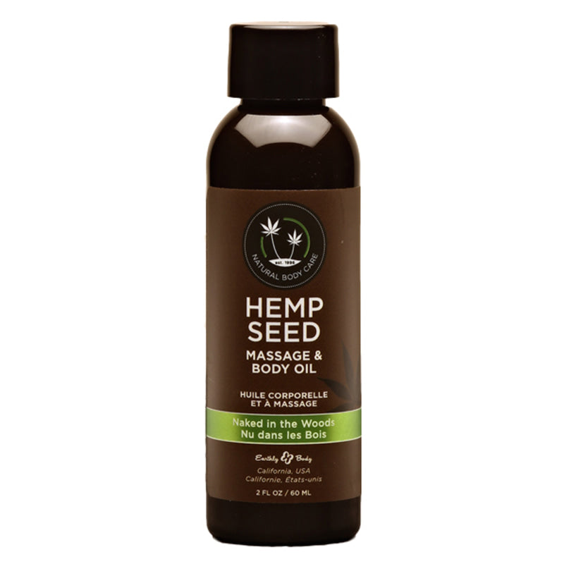 Hemp Seed Massage Oil - 2 Fl. Oz. - Naked in the Woods