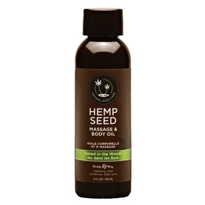 Hemp Seed Massage Oil - 2 Fl. Oz. - Naked in the Woods - MyPleasure
