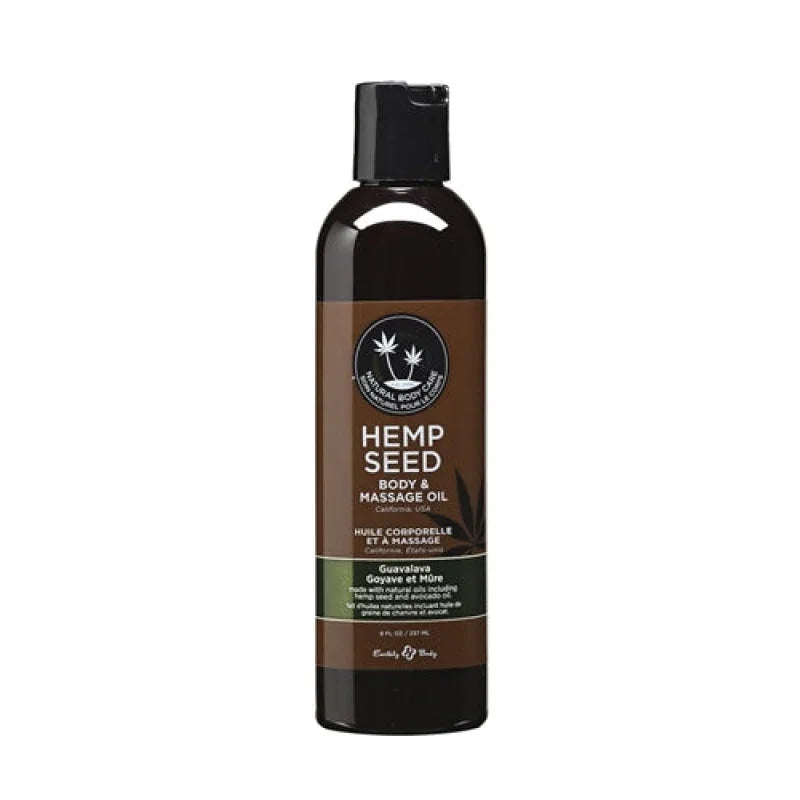 Hemp Seed Massage Oil - 8 Fl. Oz. - Guavalava - MyPleasure