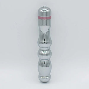 Like A Kitten Hidden Treasure Vibrator Dildo Massager for Clitoral Vaginal G-Spot and Anal Stimulation, Temperature Play Metal Material, Adult Sex Toy for Women and Men, 10 Vibrations