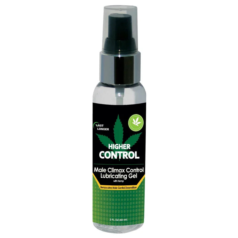 Higher Control Male Climax Control Lubricating Gel With Hemp - 2 Fl. Oz. / 60 ml - MyPleasure