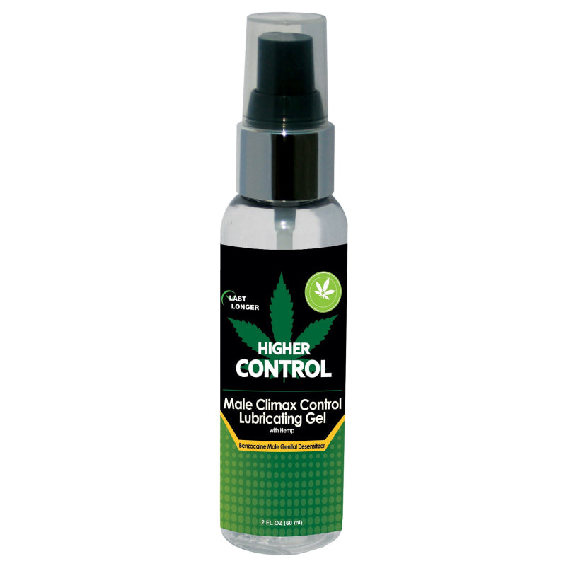 Higher Control Male Climax Control Lubricating Gel With Hemp - 2 Fl. Oz. / 60 ml