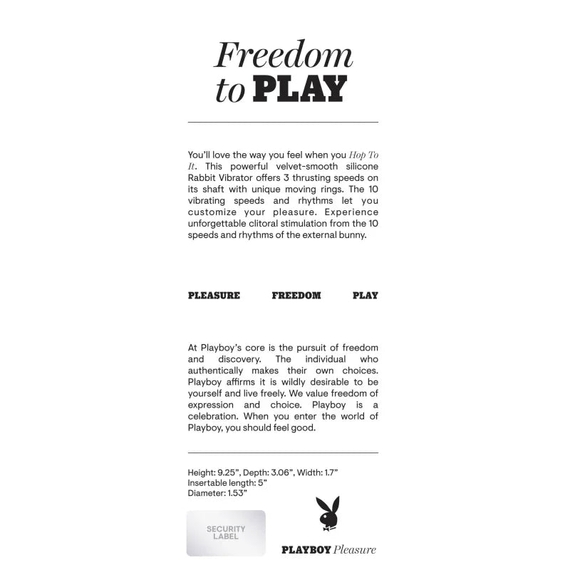 Hop to It - Rabbit Vibrator - Dark Purple - MyPleasure