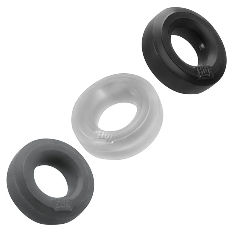 Hunkyjunk Huj3 C-Ring 3 Pk - Tar / Multi