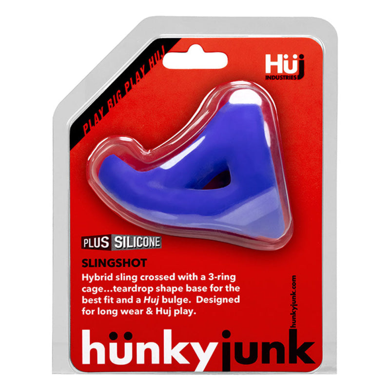 Hunkyjunk Slingshot 3 Ring Teardrop - Cobalt