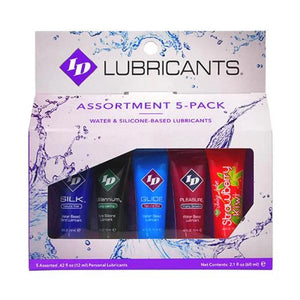 ID Sensual Lubricants 5 Pack Assorted Sampler - MyPleasure