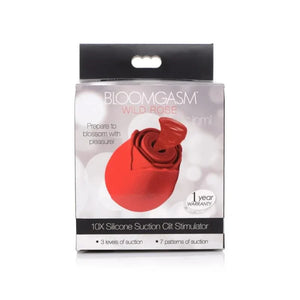 Inmi - Bloomgasm Wild Rose Silicone Suction Stimulator - Red