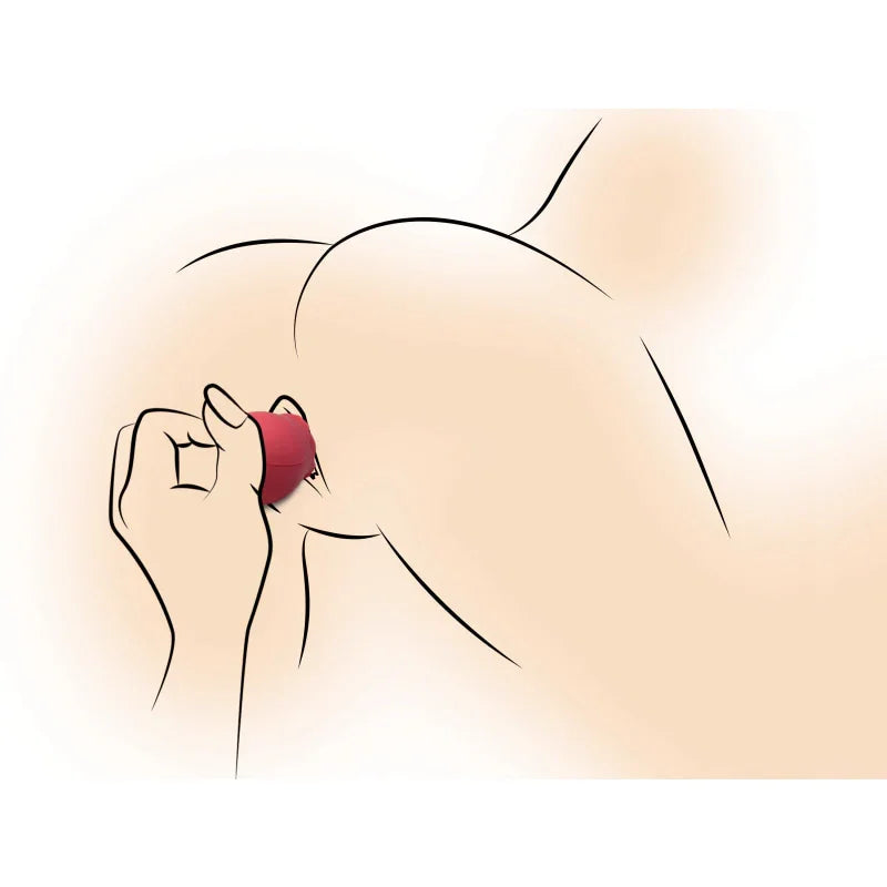 Inmi - Bloomgasm Wild Rose Silicone Suction Stimulator - Red
