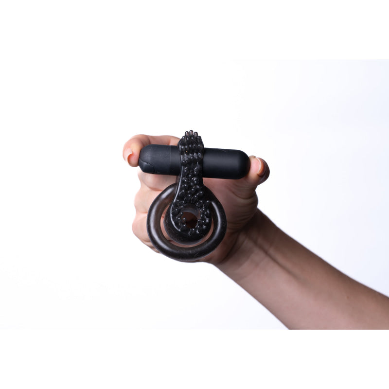 Jagger Vibrating Erection Enhancer Ring - Black