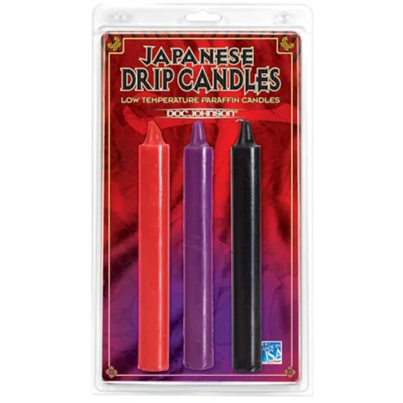Japanese Drip Candles Set of 3 - Assorted Colors - MyPleasure