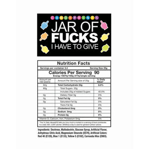 Jar of Fucks I Have to Give – 2lb Tart Candy