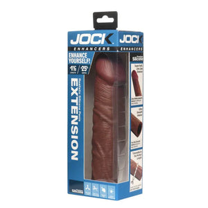 Jock 1.5" Silicone Penis Extension Sleeve - Dark - MyPleasure