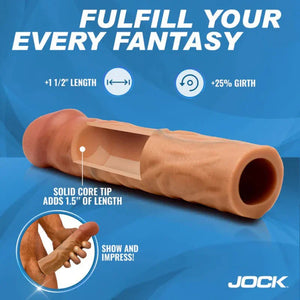 Jock 1.5" Silicone Penis Extension Sleeve - Medium - MyPleasure