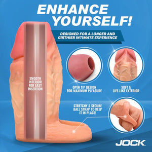 Jock Silicone Penis Extension Sleeve - Light - MyPleasure
