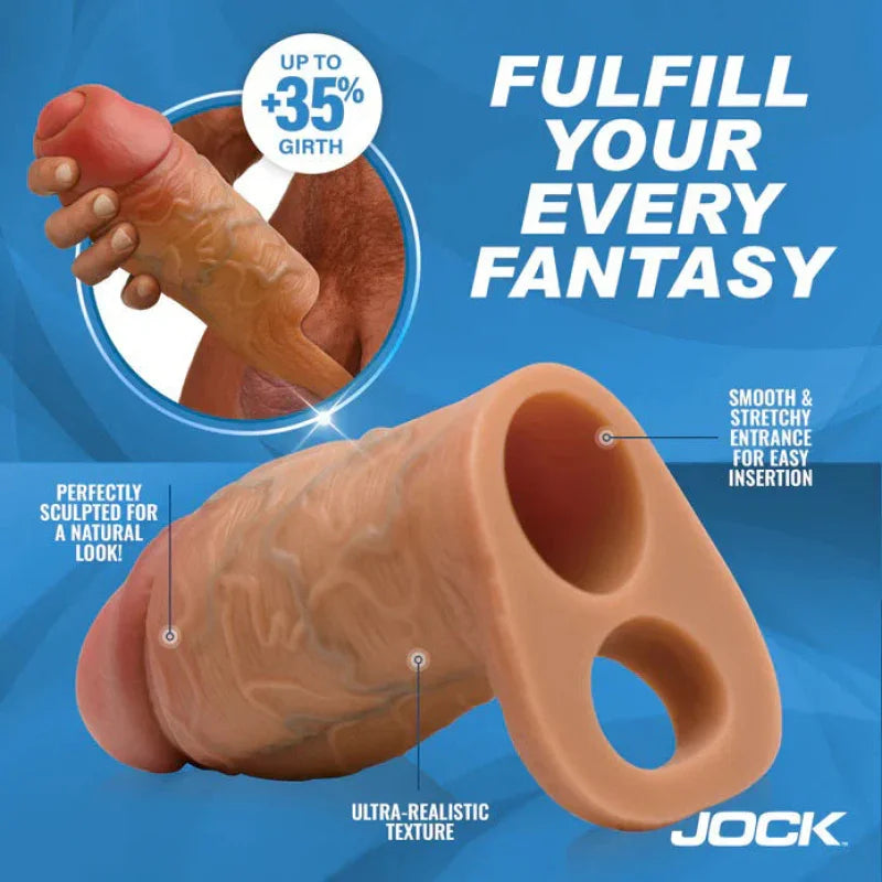 Jock Silicone Penis Extension Sleeve - Medium - MyPleasure