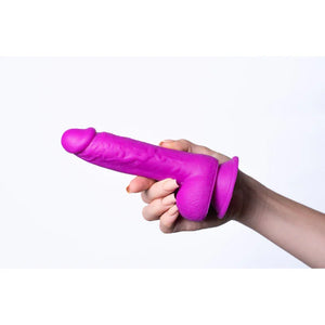 Josi Silicone Realistic Suction Cup Dong - Dark Purple - MyPleasure